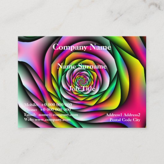 Rainbow Spiral Visitenkarte (Vorderseite)