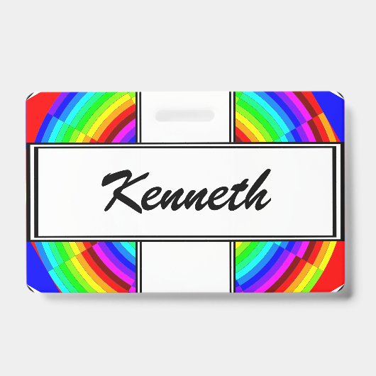 Rainbow Spiral von Kenneth Yoncich Ausweis (Vorderseite)