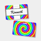 Rainbow Spiral von Kenneth Yoncich Ausweis (Vorder- & Rückseite)