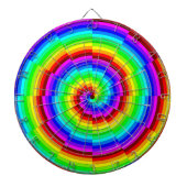 Rainbow Spiral von Kenneth Yoncich Dartscheibe (vorne)