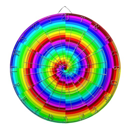 Rainbow Spiral von Kenneth Yoncich Dartscheibe (vorne)