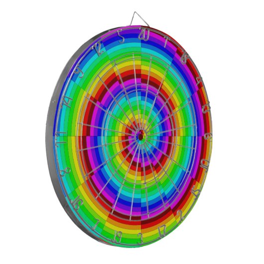 Rainbow Spiral von Kenneth Yoncich Dartscheibe (Vorderseite Links)
