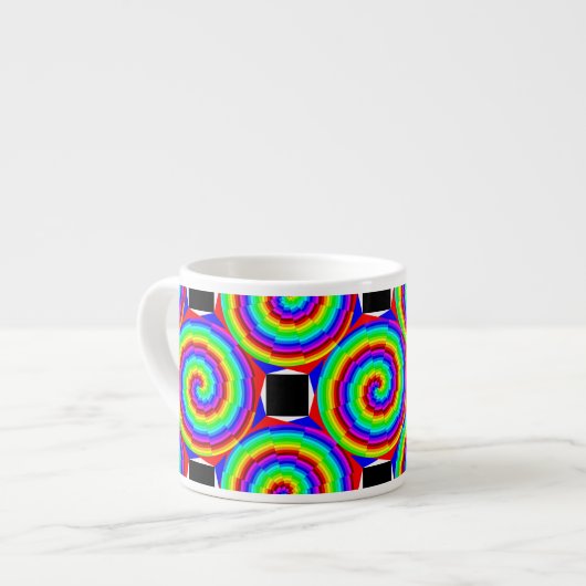 Rainbow Spiral von Kenneth Yoncich Espressotasse (Vorderseite Links)