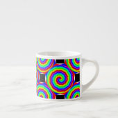 Rainbow Spiral von Kenneth Yoncich Espressotasse (Rechts)