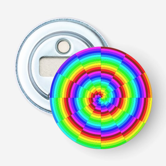 Rainbow Spiral von Kenneth Yoncich Flaschenöffner (Vorderseite)