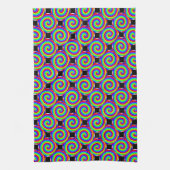 Rainbow Spiral von Kenneth Yoncich Geschirrtuch (Vertikal)
