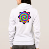 Rainbow Spiral von Kenneth Yoncich Hoodie (Rückseite)