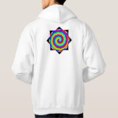 Rainbow Spiral von Kenneth Yoncich Hoodie (Rückseite)