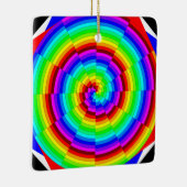 Rainbow Spiral von Kenneth Yoncich Keramikornament (Rechts)