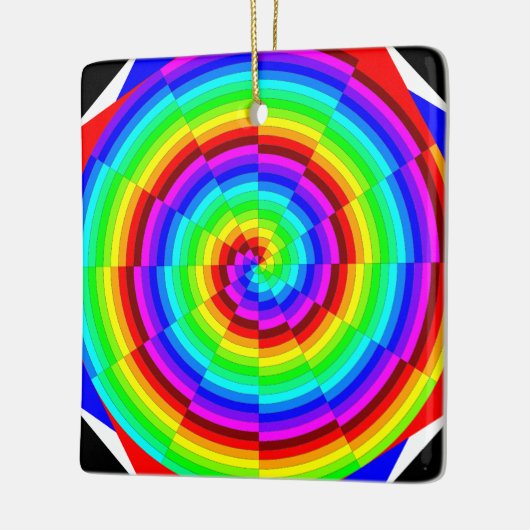 Rainbow Spiral von Kenneth Yoncich Keramikornament (Links)