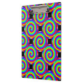 Rainbow Spiral von Kenneth Yoncich Klemmbrett (Links)