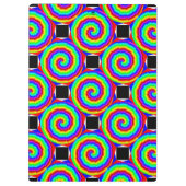 Rainbow Spiral von Kenneth Yoncich Klemmbrett (Rückseite)
