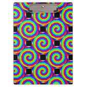 Rainbow Spiral von Kenneth Yoncich Klemmbrett (Vorderseite)