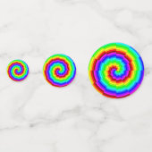 Rainbow Spiral von Kenneth Yoncich Konfetti (Vorderseiten)