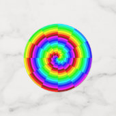 Rainbow Spiral von Kenneth Yoncich Konfetti (Klein Vorderseite)