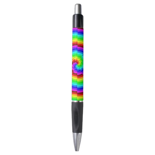Rainbow Spiral von Kenneth Yoncich Kugelschreiber (Vorderseite Vertikal)