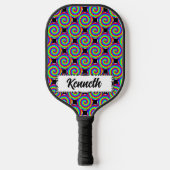 Rainbow Spiral von Kenneth Yoncich Pickleball Schläger (Vorderseite)