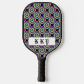 Rainbow Spiral von Kenneth Yoncich Pickleball Schläger (Rückseite)