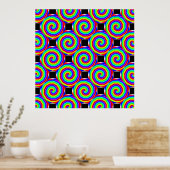 Rainbow Spiral von Kenneth Yoncich Poster (Küche)
