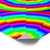 Rainbow Spiral von Kenneth Yoncich Poster (Ecke)