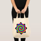 Rainbow Spiral von Kenneth Yoncich Tragetasche (Vorderseite (Produkt))