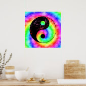 Rainbow Spiral Yin Yang Poster (Küche)