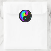 Rainbow Spiral Yin Yang Sticker (Tasche)