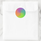 Rainbow Spiralaufkleber Runder Aufkleber (Tasche)
