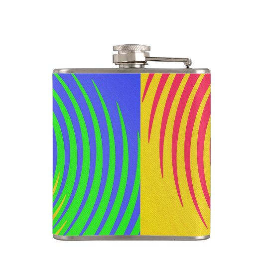 Rainbow Spiralflasche Flachmann (Rückseite)