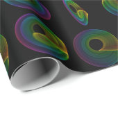 Rainbow SpiralFraktale Große Größe Geschenkpapier (Rolleneckpunkt)