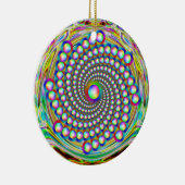 Rainbow Spiralismus Keramik Ornament (Rechts)