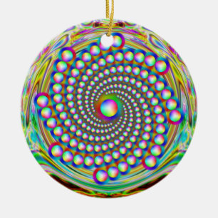 Rainbow Spiralismus Keramik Ornament