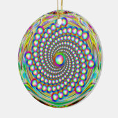 Rainbow Spiralismus Keramik Ornament (Links)