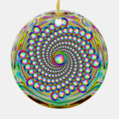 Rainbow Spiralismus Keramik Ornament (Hinten)