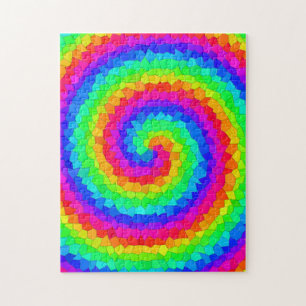 Rainbow-Spiralmosaik Puzzle