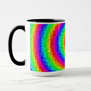 Rainbow-Spiralmosaik Tasse