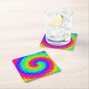 Rainbow-Spiralmosaik Untersetzer