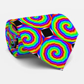 Rainbow Spirals von Kenneth Yoncich Krawatte (Gerollt)