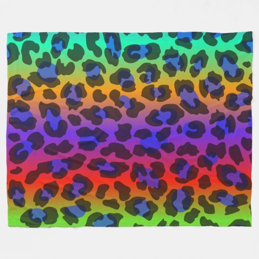 Rainbow Splash 60x80 Fleece Blanket (Vorderseite (Horizontal))
