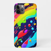 Rainbow Splash Art Case-Mate iPhone Hülle (Rückseite)