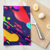 Rainbow Splash Art Geschirrtuch (Viertel Falte)