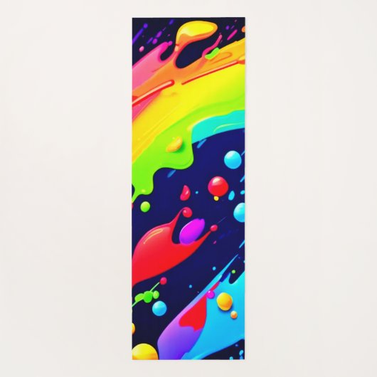 Rainbow Splash Art Yogamatte (Rückseite)
