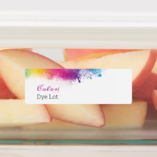 Rainbow Splash Dye Stock Etiketten