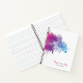 Rainbow Splash Dyeing Log Notizblock (Innenseite)