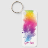 Rainbow Splash Dyeing Schlüsselanhänger (Vorderseite)