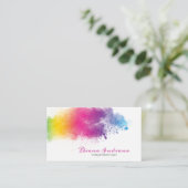 Rainbow Splash Dyeing Visitenkarte (Stehend Vorderseite)