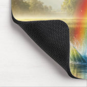 Rainbow-Splash in einem Stream Mousepad (Ecke)