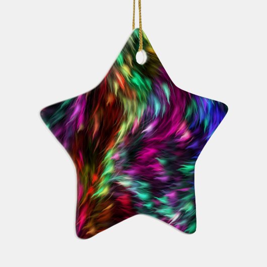 Rainbow Splash Keramik Ornament (Rechts)