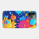 Rainbow Splash Paint Art Case-Mate iPhone Hülle (Rückseite (Horizontal))