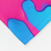 Rainbow Splash Paint Art Fleecedecke (Ecke)